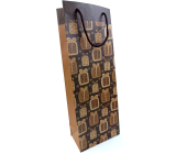 Nekupto Gift bag for bottle 15 x 40 cm Christmas gifts brown