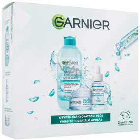 Garnier Skin Naturals Hyaluronic Aloe Micellar Water Micellar Water 400 ml + Filling Facial Serum with Aloe Vera 30 ml + Jelly 3in1 Day Moisturizer with gel texture for normal to combination skin 50 ml, cosmetic set