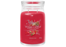 Yankee Candle Sparkling Cinnamon - Sparkling Cinnamon scented candle Signature large glass 2 wicks 567 g