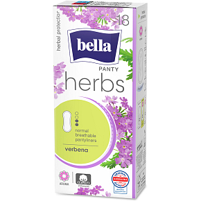 Bella Herbs Slip Verbena Deo Fresh hygienic panty liners 18 pieces