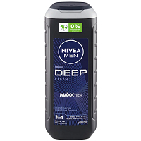 Nivea Men Deep Clean 3in1, shower gel, 500 ml