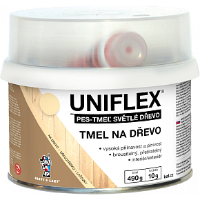 Uniflex PES-TMEL wood, wood filler, light wood, 500 g