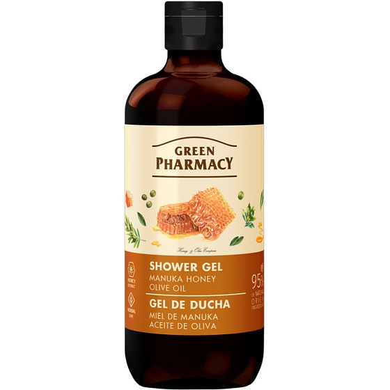 Green Pharmacy Shower Gel Manuka Honey and Olive Oil 500 ml