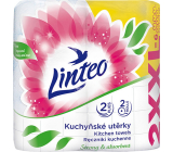 Linteo Satin XXL kitchen towels white 2 ply 2 × 30 m, 2 pieces