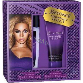 Beyoncé Midnight Heat perfumed deodorant glass for women 75 ml + shower gel 75 ml, cosmetic set