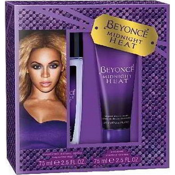 Beyoncé Midnight Heat perfumed deodorant glass for women 75 ml + shower gel 75 ml, cosmetic set
