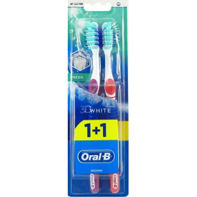 Oral-B 3D White Fresh medium toothbrush 1 + 1 piece