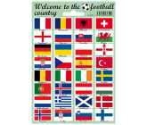 Arch Welcome to the football country stickers and tattoos flag flags 12 x 17 cm 1 piece
