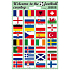 Arch Welcome to the football country stickers and tattoos flag flags 12 x 17 cm 1 piece
