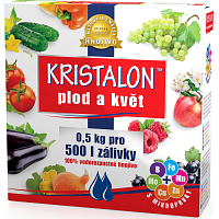 Agro Kristalon Fruits and Flowers, fertilizer for balcony and ornamental plants and trees, 500 g