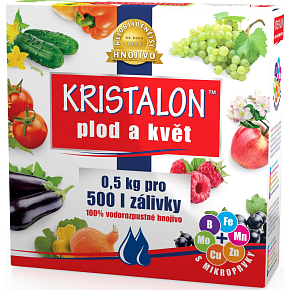 Agro Kristalon Fruit and Flower, fertilizer for balcony and ornamental plants and trees, 500 g