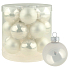Glass white flasks set of 4 cm 18 pieces