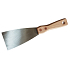 Spokar York Profi paint spatula, brushed steel, riveted wooden handle 70 mm