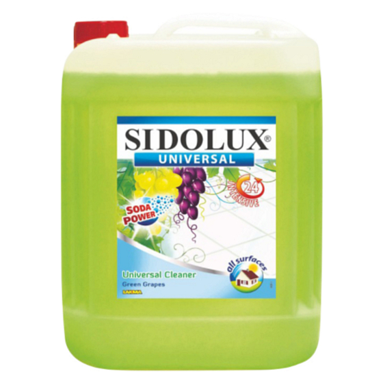 Sidolux Universal Soda Green Grapes cleaning agent for all washable surfaces and floors 5 l
