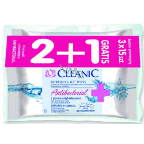 Cleanic Antibacterial wipes 45 pieces 2 + 1 free of charge