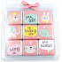 Nekupto Chocolate puzzle Valentine's Day Animals 9 x 5 g, 11 x 11.5 x 0.7 cm