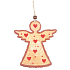 Wooden angel for hanging 12 cm