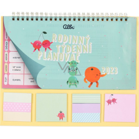 Albi Calendar 2023 planning desk weekly Family 25,5 x 21 x 1 cm