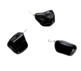 Tourmaline / Skoryl Troml pendant natural stone, 2,2-3 cm, 1 piece, guardian of good mood