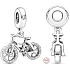 Charm Sterling silver 925 Dazzling Wheel, pendant on bracelet sport