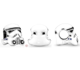 Charm Sterling silver 925 Marvel Star Wars Helmet Stormtrooper, bracelet bead