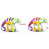 Charm Sterling silver 925 Thermo - Chameleon striped, bead for bracelet, animal