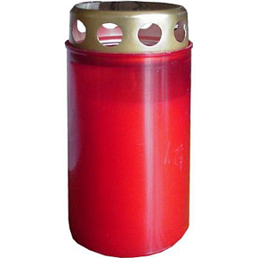Bispol cemetery candle with a lid, burning time 36 hours, 130 g