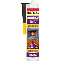 Soudal stove masonry sealant up to 1500 °C, black, 280 ml