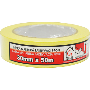 Mako Comfort masking tape smooth crepe, 7 days, up to 60 °C, 30 mm × 50 m Mako Comfort masking tape smooth crepe, 7 days, up to 60 °C, 30 mm × 50 m