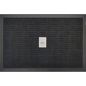 Doormat rubber and carpet 40 x 60 cm