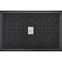 Doormat rubber and carpet 40 x 60 cm