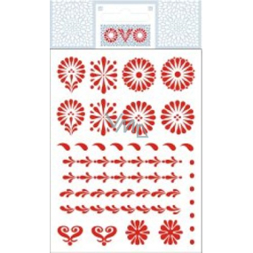 Ovo Easter decals Red 12 motifs 1 sheet