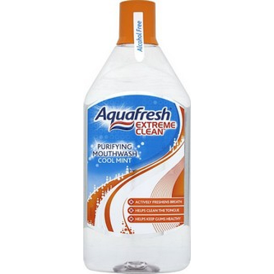 Aquafresh Extreme Clean Purifying Cool Mint mouthwash 500 ml