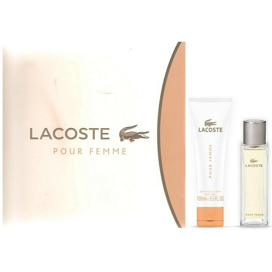 Lacoste pour Femme perfumed water for women 50 ml + body lotion 100 ml, gift set