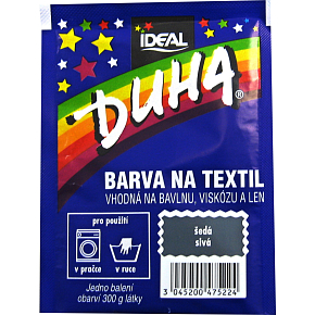 Ideal Rainbow Gray, fabric dye for cotton, viscose, and linen, for 300 g of fabric, 15 g