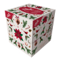 Linteo Paper handkerchiefs with balm 2 ply 80 pieces Cube red white