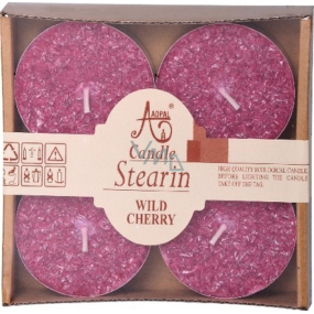 Adpal Stearin Maxi Wild Cherry - Cherries scented tealights 4 pieces