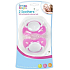 First Steps Bpa Free Orthodontic silicone comforter pink 2 pieces
