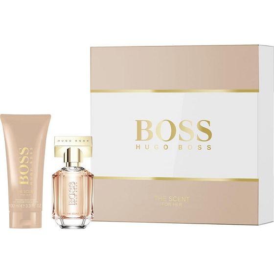 Hugo Boss Boss The Scent perfumed water for women 30 ml + body lotion 100 ml, gift set