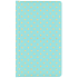 Albi Deluxe Block Gold polka dots lined, turquoise 9.5 cm x 15.5 cm x 1.5 cm