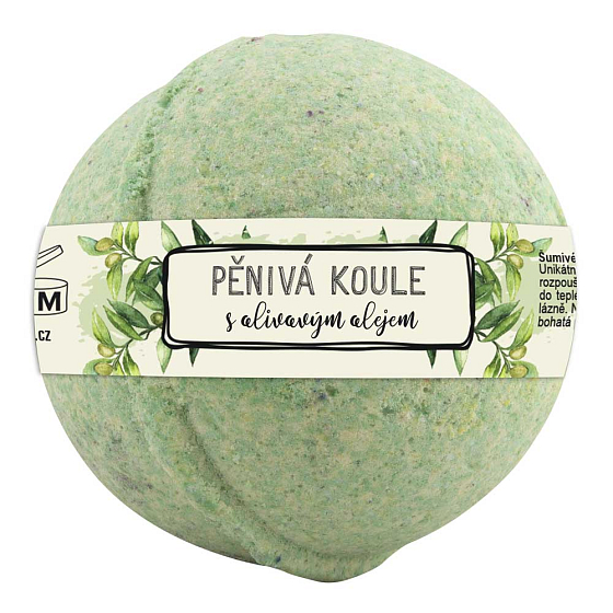 Bohemia Gifts Olive Oil Sparkling Fizzy Bath Bomb 100 g