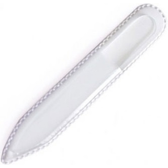 Bohemia Crystal Glass nail file medium white 14 cm 1 piece