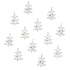 Wooden tree with glue Natural 3,5 cm 12 pieces