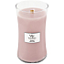 WoodWick Rosewood - Rosewood scented candle with wooden wick and lid glass large 609 g
