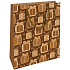 Nekupto Gift kraft bag 25 x 8 x 19 cm Christmas gifts brown