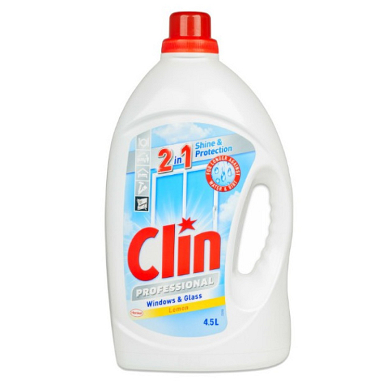 Clin Professional Window & Glass Lemon Window & Glass Cleaner Refill 4,5 l