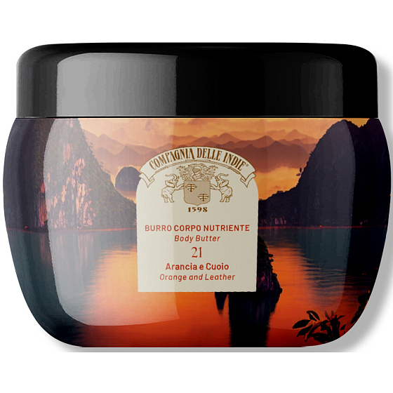 Compagnia Delle Indie 21 Orange and Leather Perfumed Nourishing Body Butter 250 ml