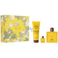Versace Eros Energy Pour Homme Eau de Parfum 100 ml + Shower Gel 150 ml + Eau de Parfum 5 ml, Gift Set for Men