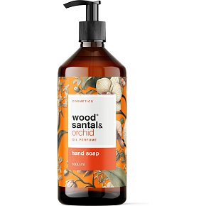 Wood Santal & Orchid liquid hand soap 1 l, dispenser