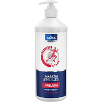 Alpa warming massage emulsion with ginger, 1000 ml